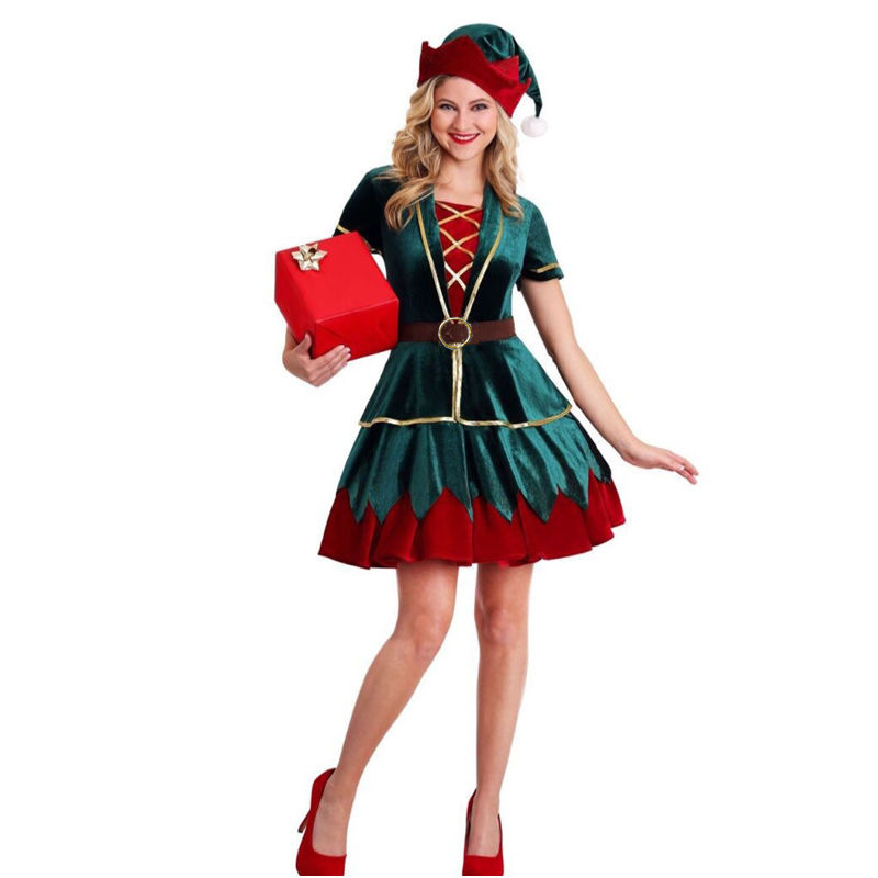 Carnival Couple Xmas Mascot Co - огляд і ціна Elf Costume Christmas