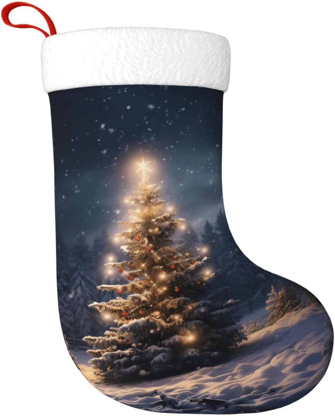 Christmas Tree Snow gift Stock - огляд і ціна Christmas Stocking Hanging