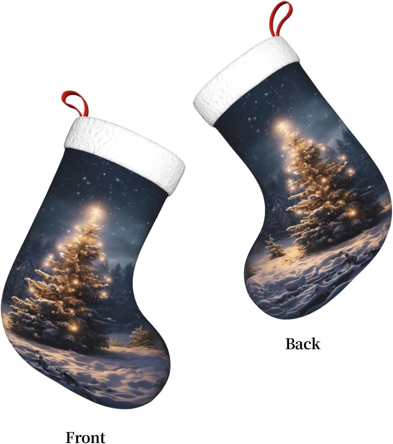 Christmas Tree Snow gift Stock - огляд і ціна Christmas Stocking Hanging